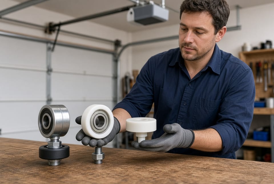 The Garage Door Roller Replacement: Nylon vs. Steel vs. Plastic