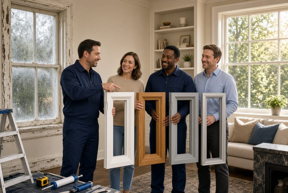The Window Frame Material: Vinyl vs. Wood vs. Fiberglass vs. Aluminum