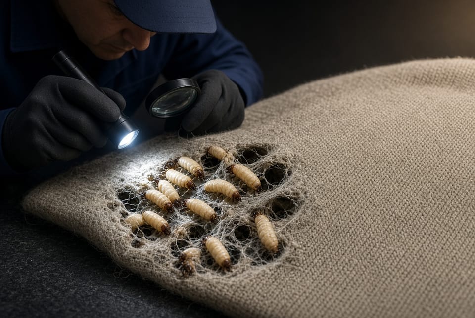 The Clothes Moth Larvae: Identification and Elimination