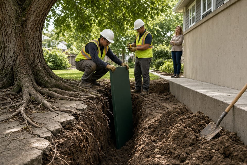 The Tree Root Barrier: Protecting Foundations and Pavement