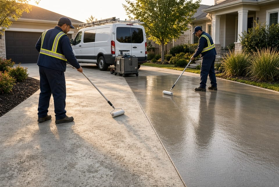 The Concrete Driveway Sealing: When and How to Apply